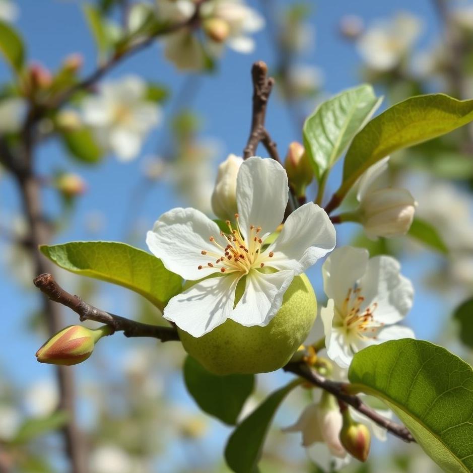 Dream : Pear tree flower in the dream