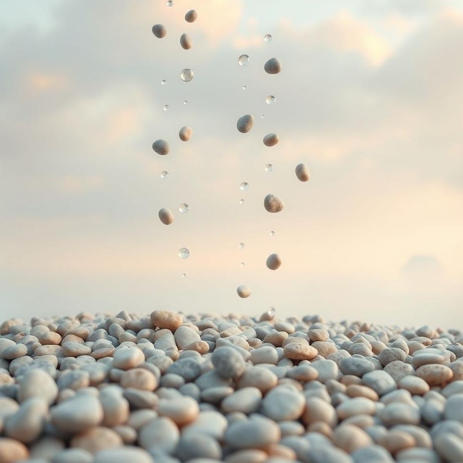 Dream : Pebbles falling from the sky in a dream