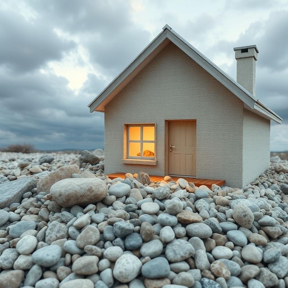 Dream : Pebbles in your house in a dream