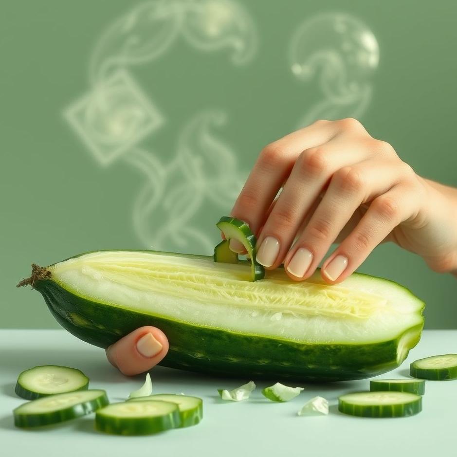 Dream : Peeling a cucumber in a dream