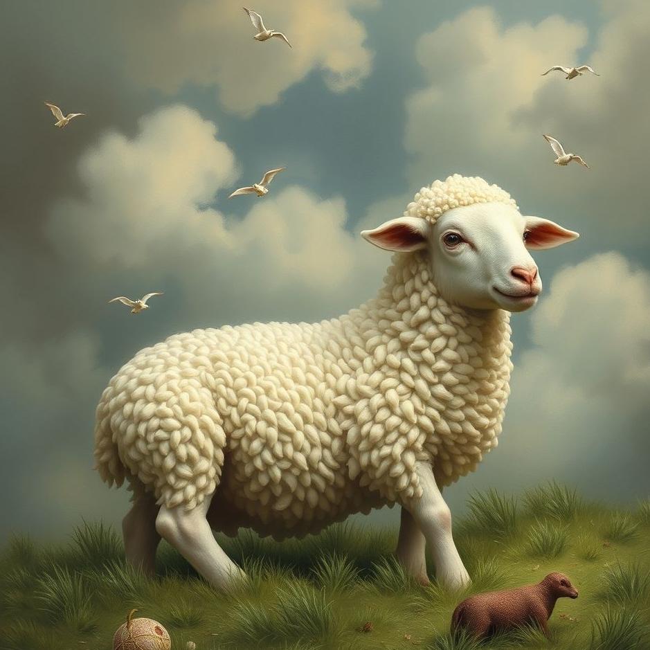 Dream : Peeling a lamb in a dream