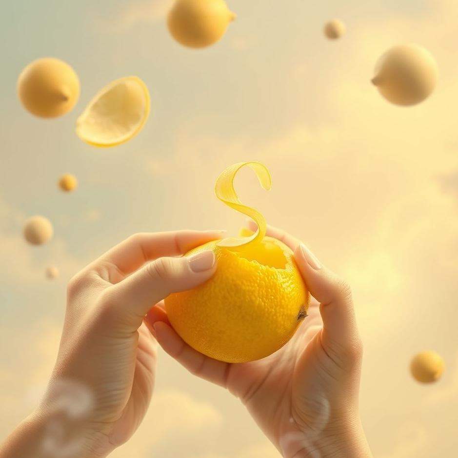 Dream : Peeling a lemon in a dream