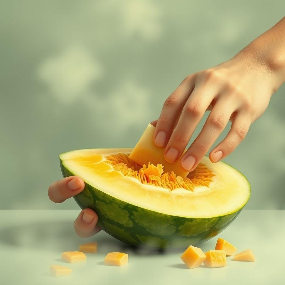 Dream : Peeling a melon in a dream