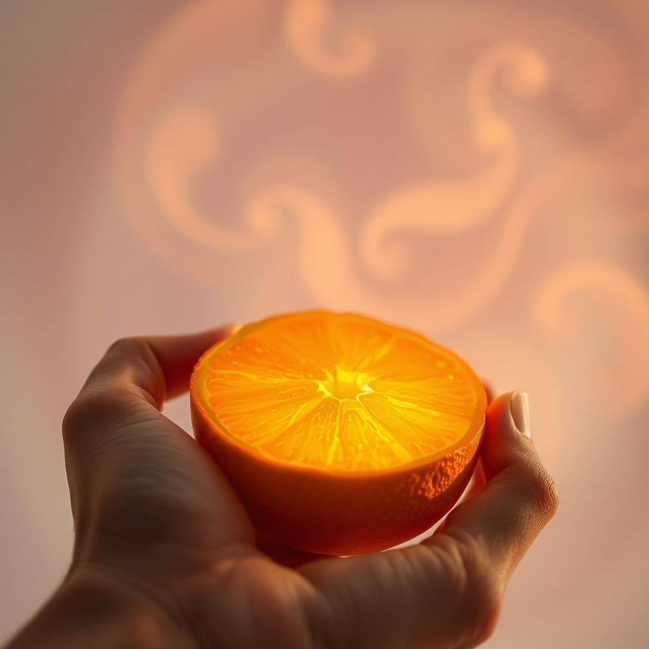 Dream : Peeling an orange peel in a dream