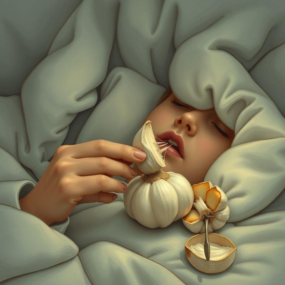 Dream : Peeling and eating garlic in a dream