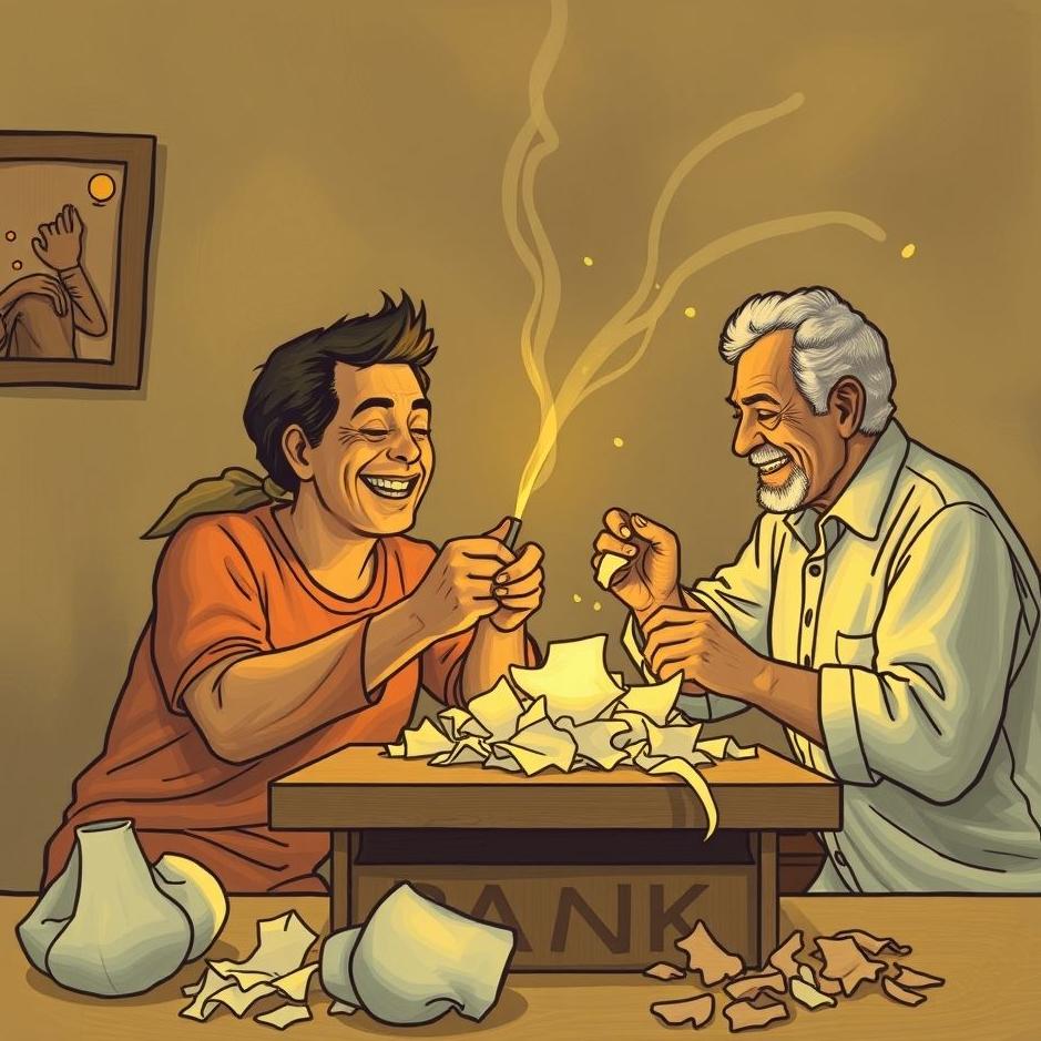 Dream : Peeling bank with your friend in the dream