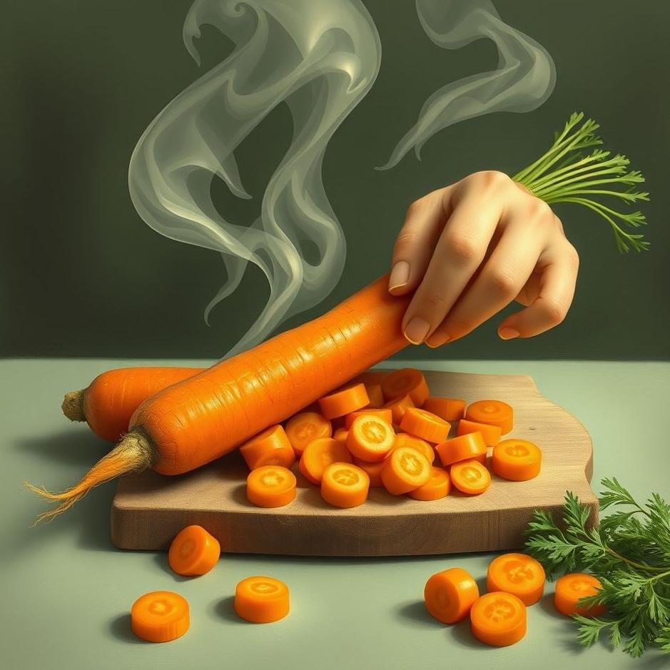 Dream : Peeling carrots in a dream