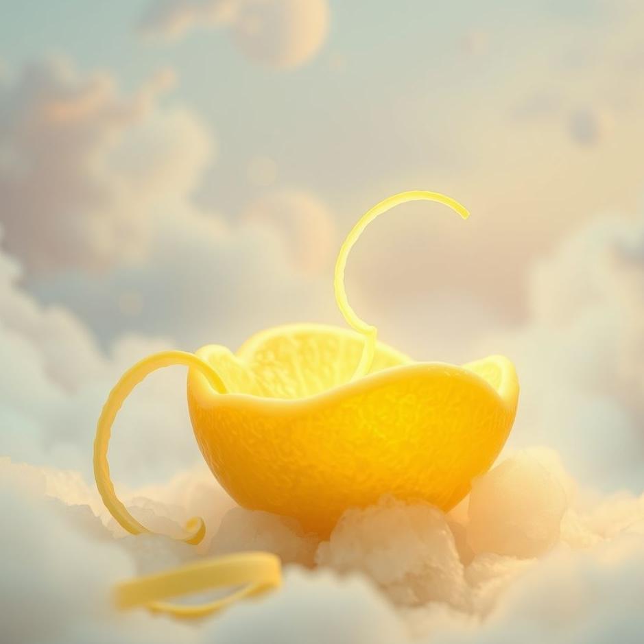 Dream : Peeling lemon peel in a dream