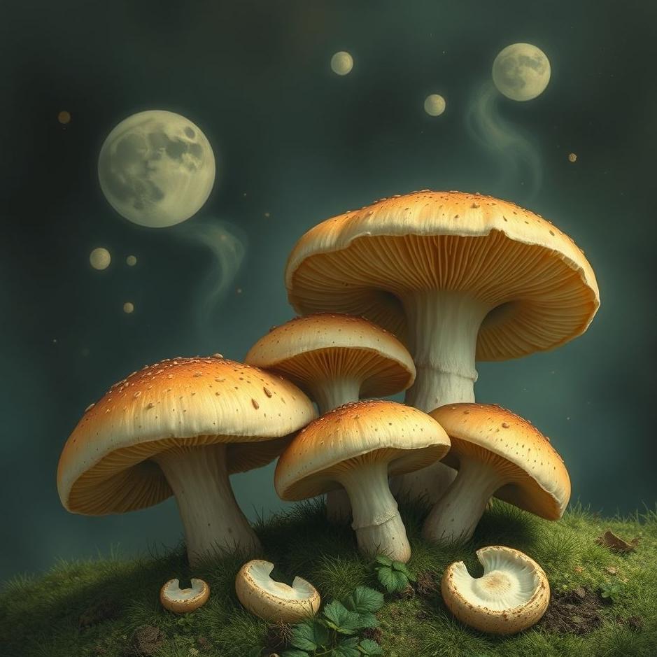 Dream : Peeling mushrooms in a dream