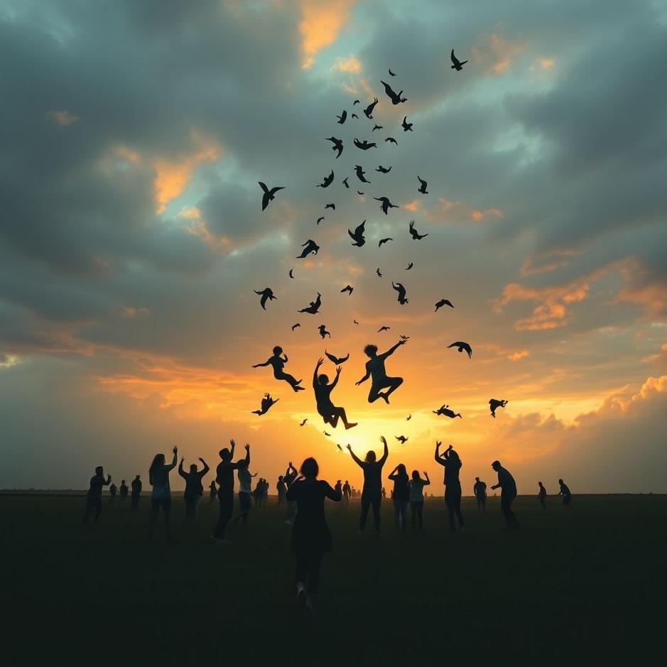 Dream : People falling apart in a dream