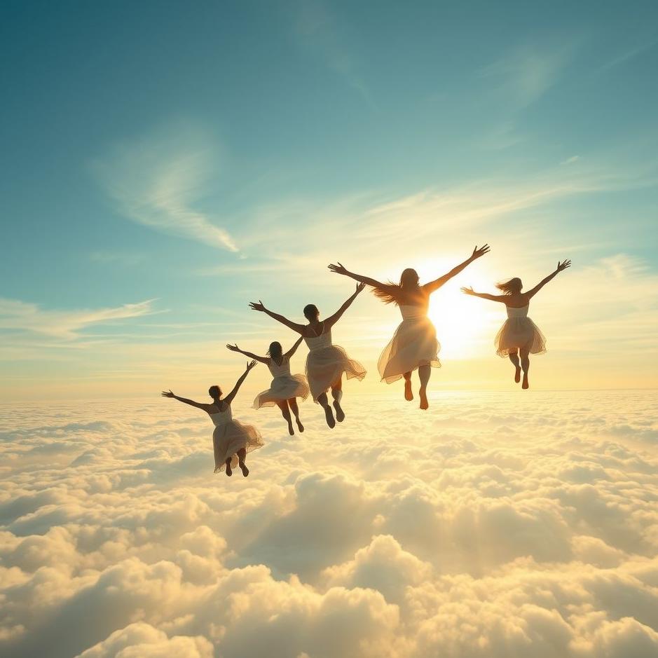 Dream : People flying in the sky in a dream