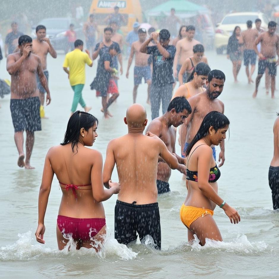 Dream : People getting wet