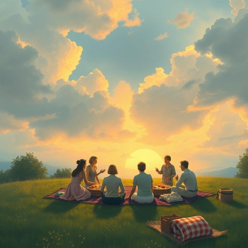Dream : People having a picnic in a dream
