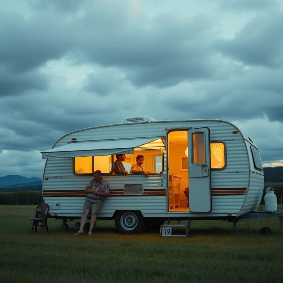 Dream : People in a trailer in a dream