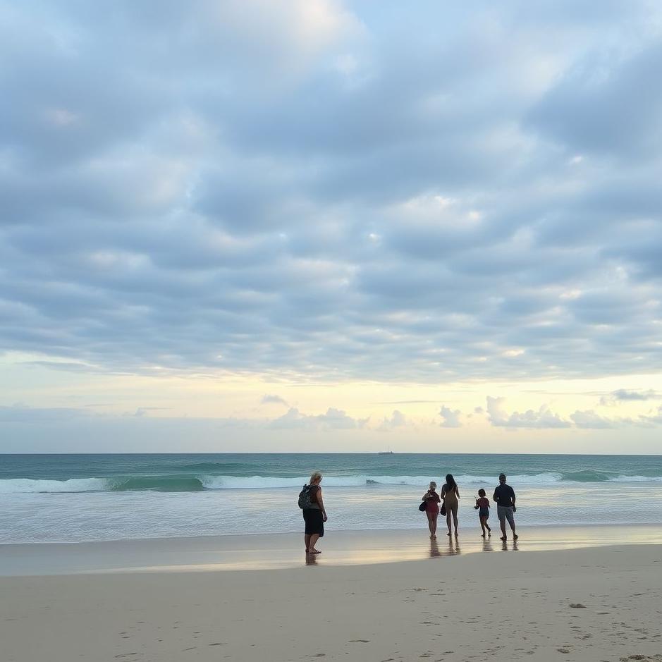 Dream : People on the beach in a dream