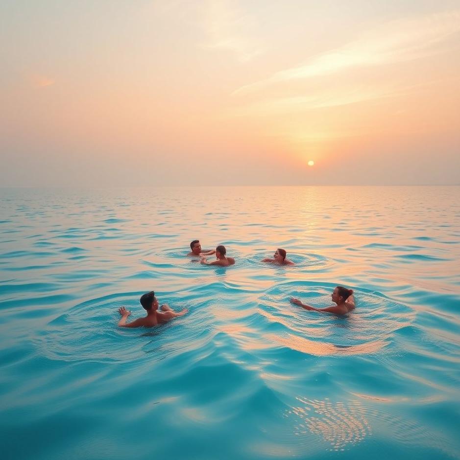 Dream : People swimming in the ocean in a dream