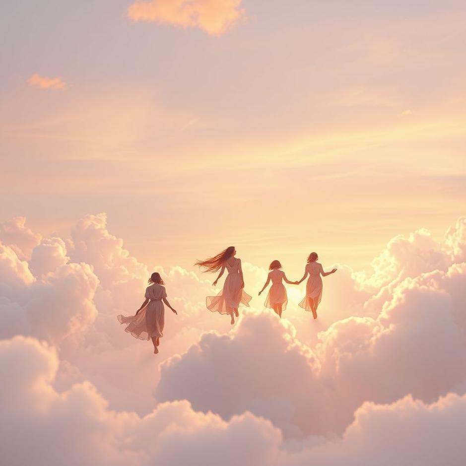 Dream : People walking in the sky in a dream