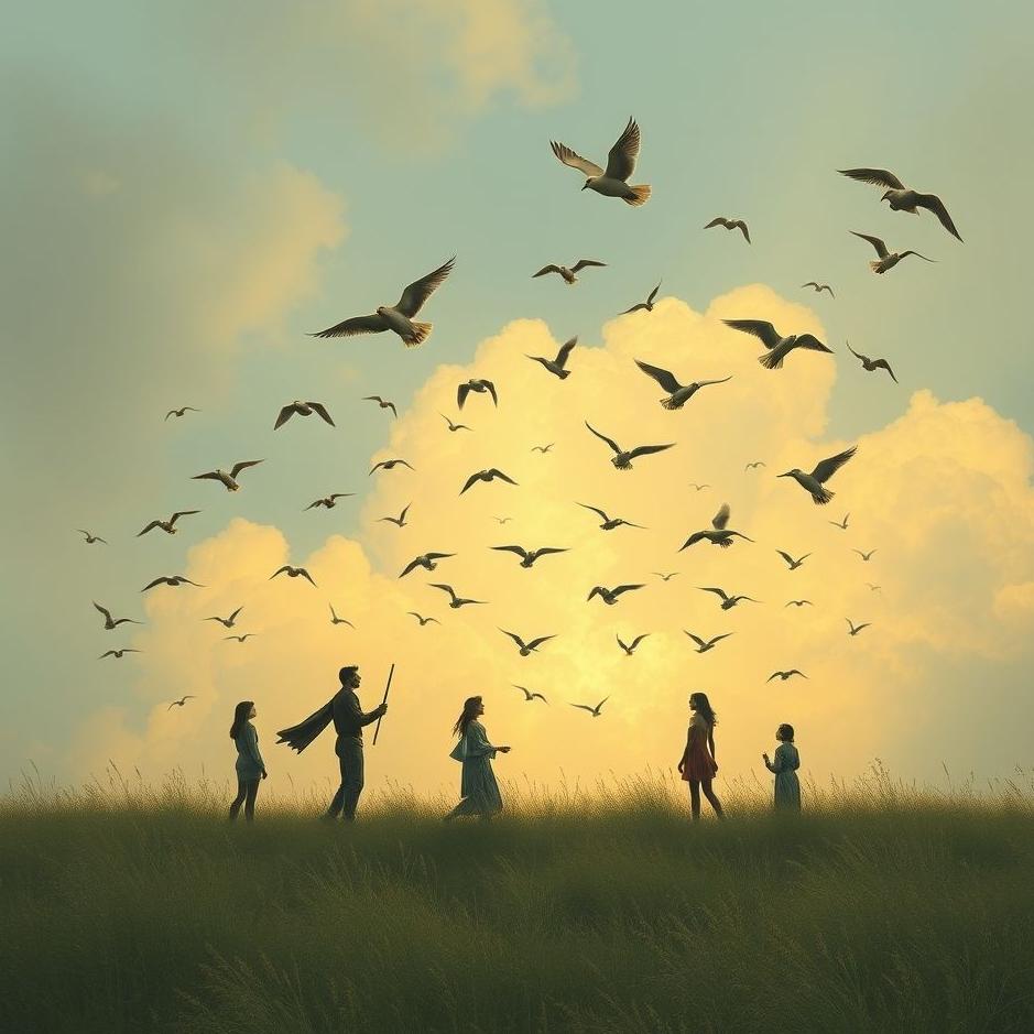 Dream : People with birds making up in a dream