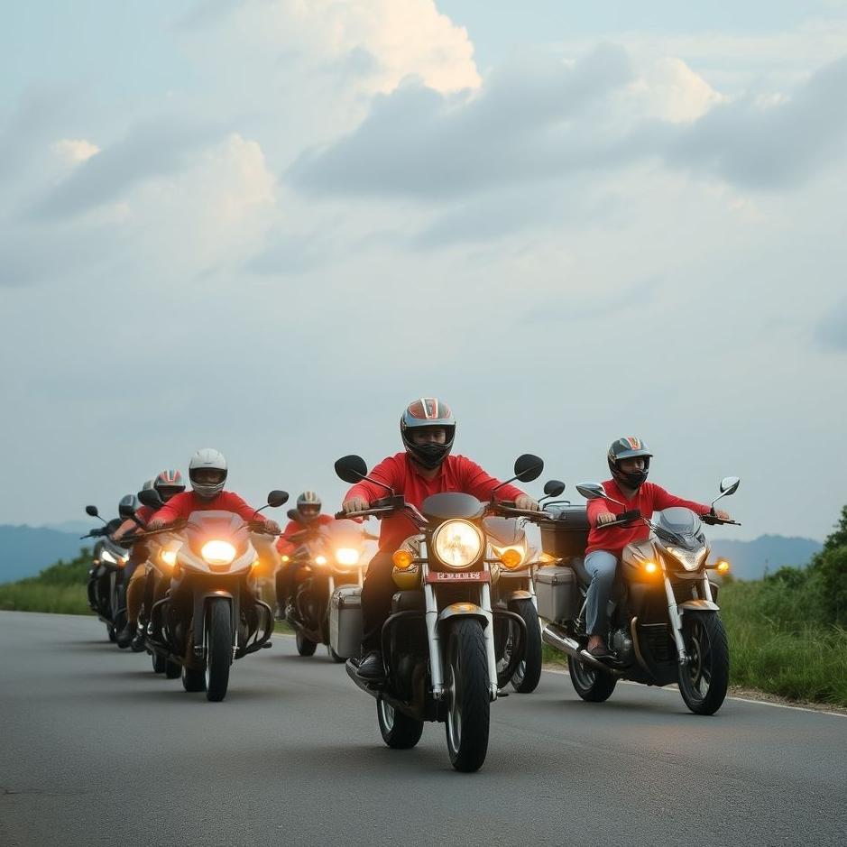 Dream : People with motorbikes in a dream