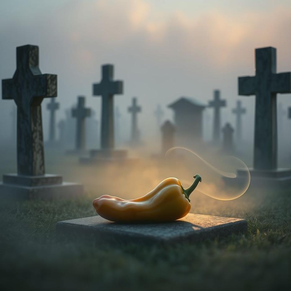 Dream : Pepper in a cemetery in a dream