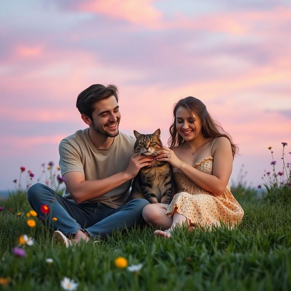 Dream : Petting a cat with your ex-lover in your dream