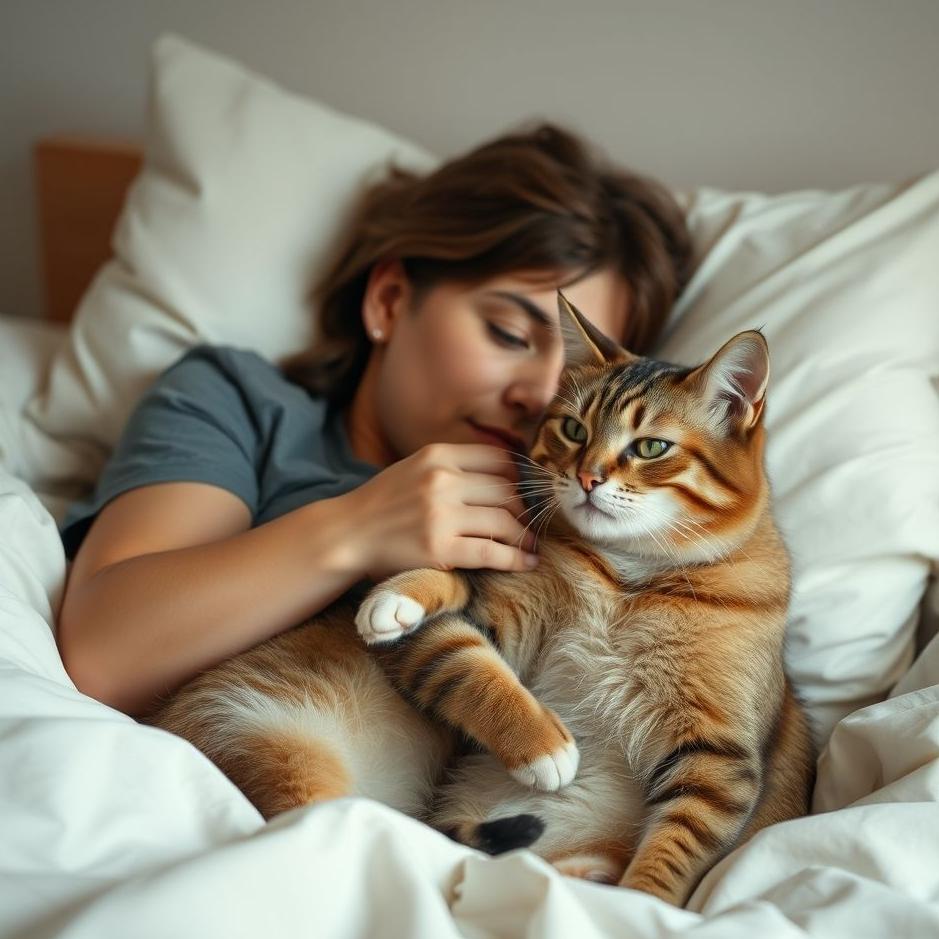 Dream : Petting a cat with your lover in your dream