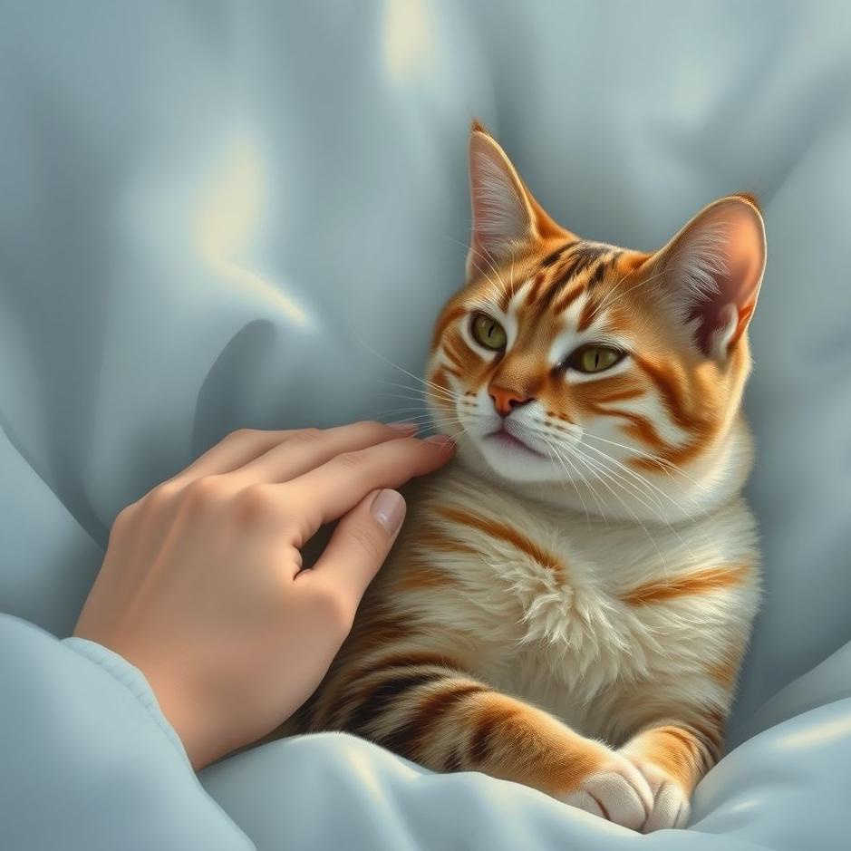 Dream : Petting a domestic cat in a dream