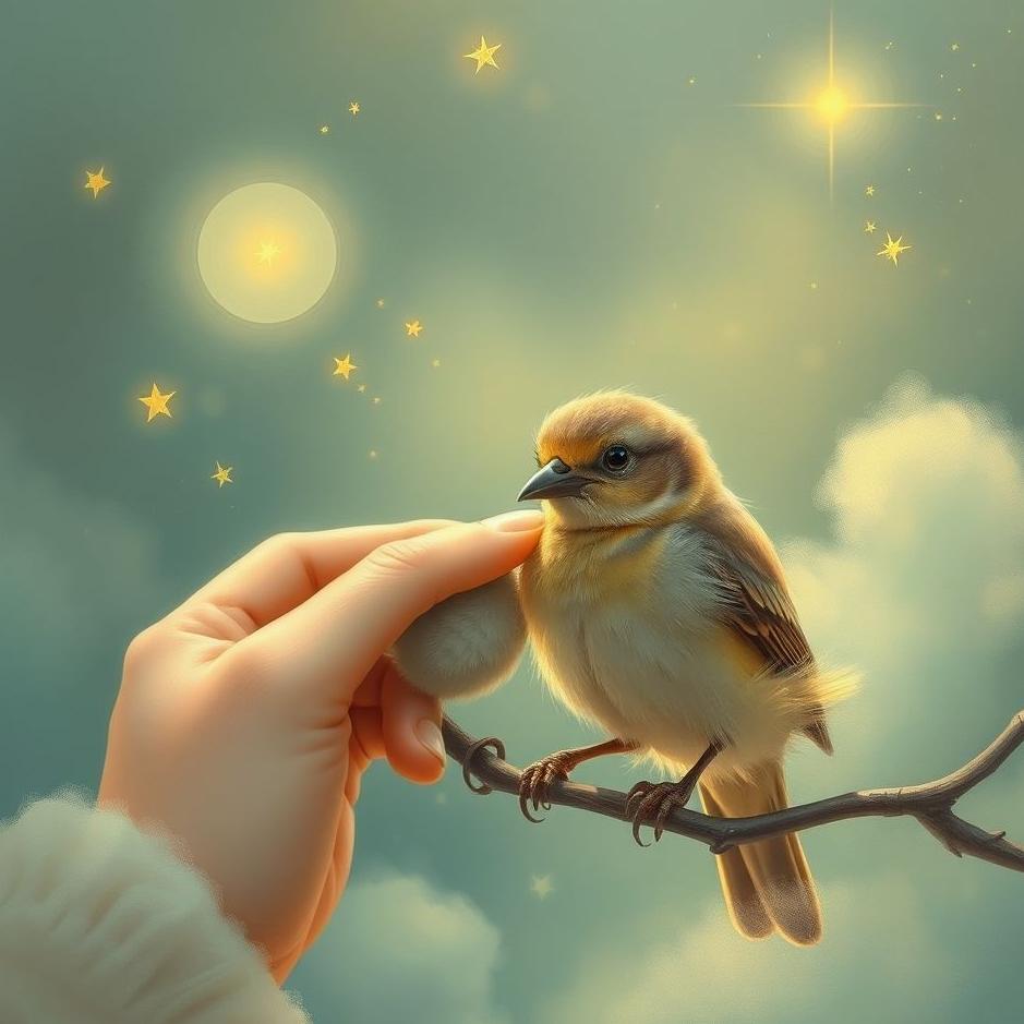 Dream : Petting a little bird in a dream