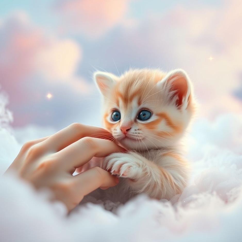 Dream : Petting a little kitten in a dream