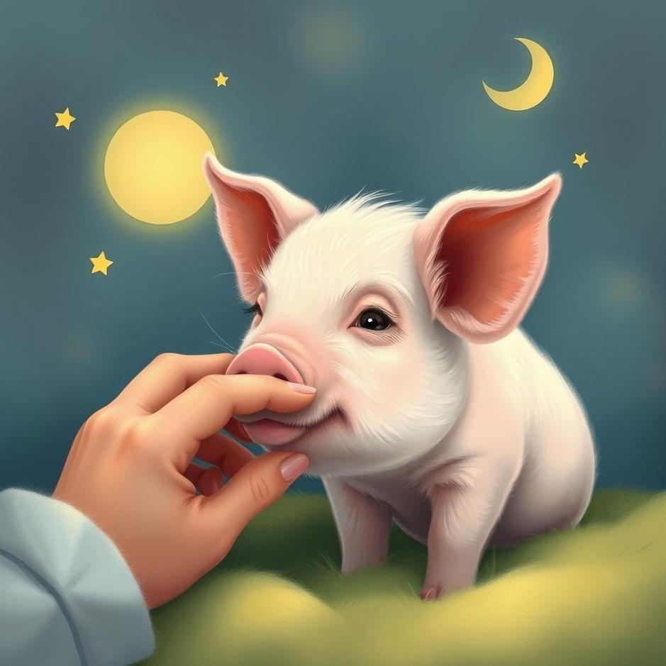 Dream : Petting a little pig in a dream