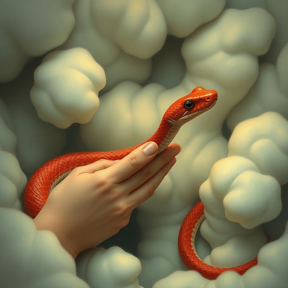 Dream : Petting a red snake in a dream