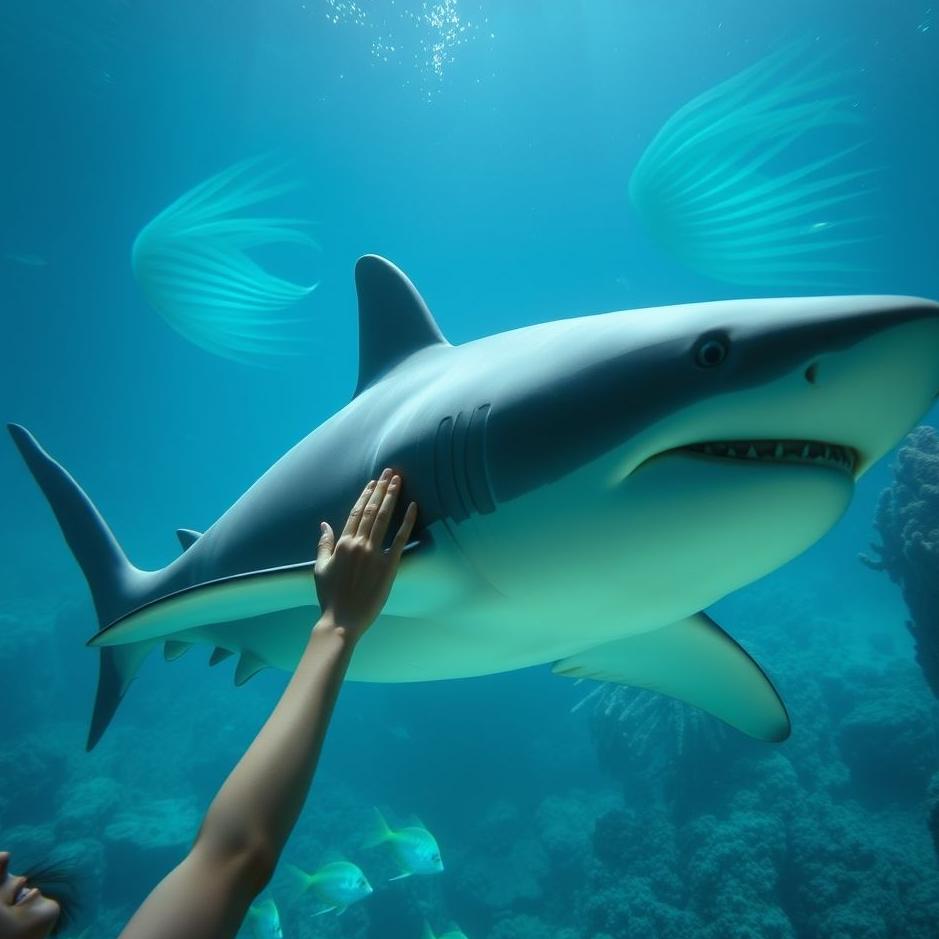 Dream : Petting a shark in a dream