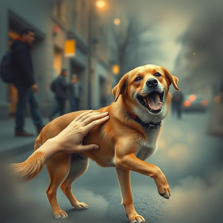 Dream : Petting a street dog in a dream