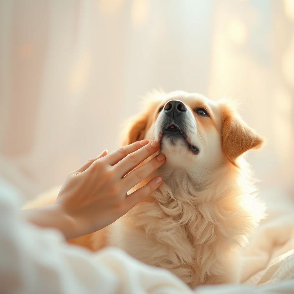Dream : Petting and caress a dog in a dream