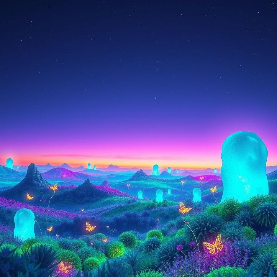 Dream : Phosphorescent color in a dream