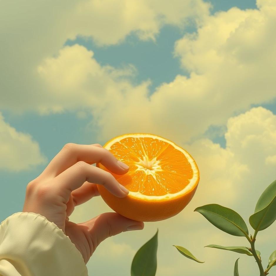 Dream : Picking and eat an orange in a dream