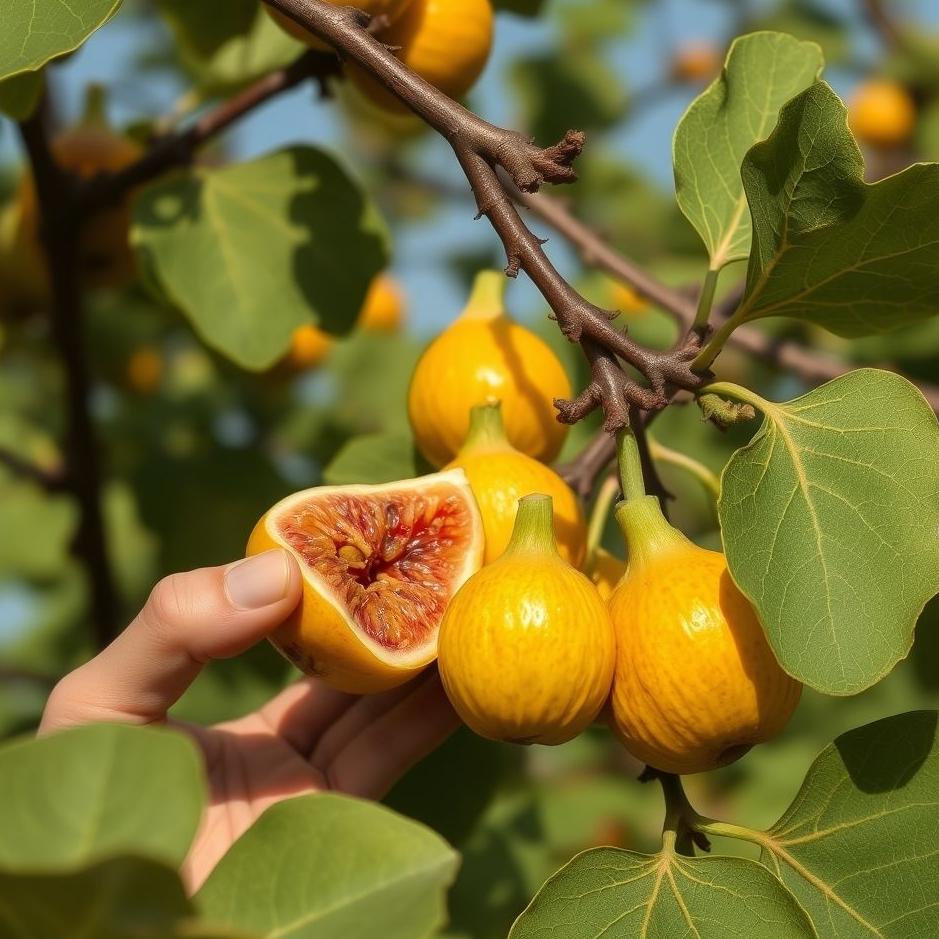 Dream : Picking and eating yellow figs in a dream