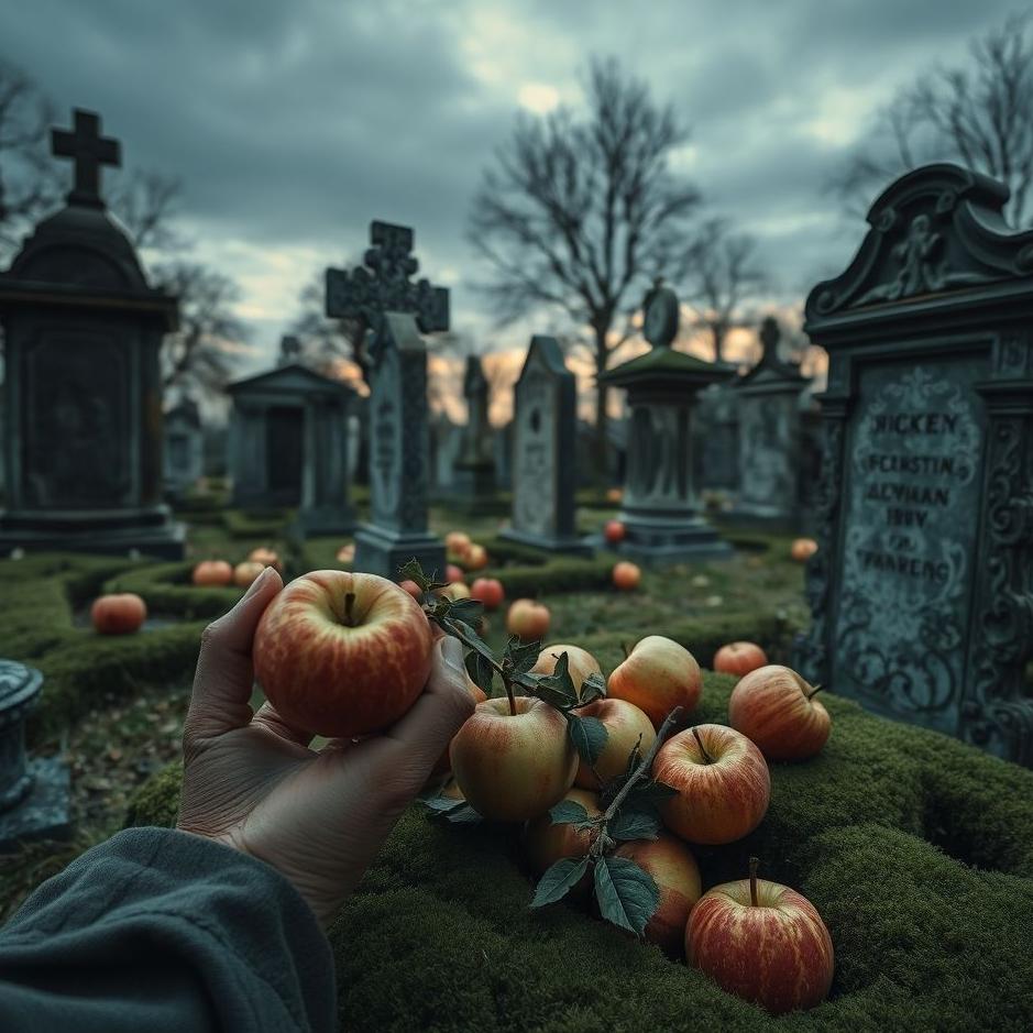 Dream : Picking apples from a cemetery in a dream