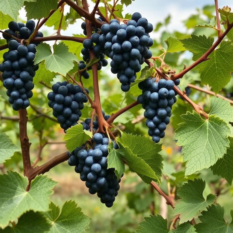 Dream : Picking black grapes in a dream