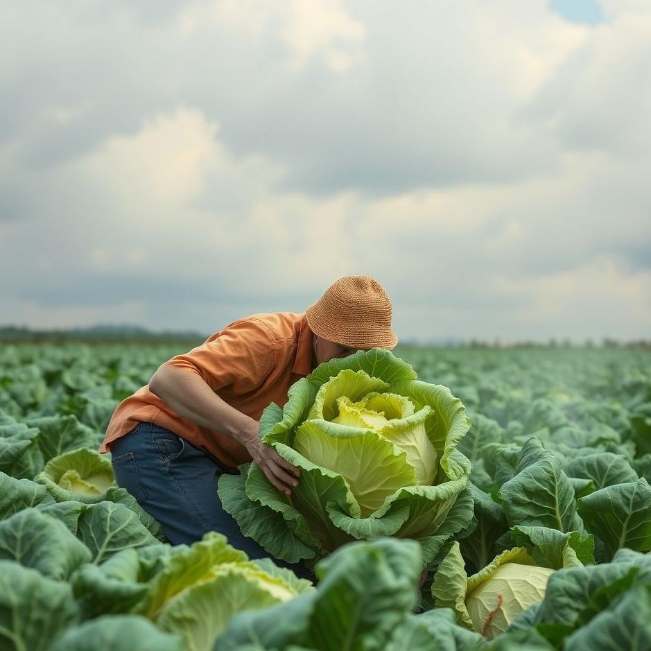 Dream : Picking cabbage in a dream
