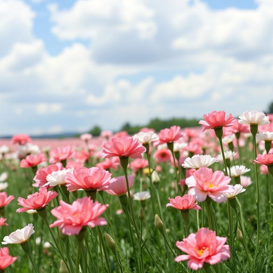 Dream : Picking carnations in a dream