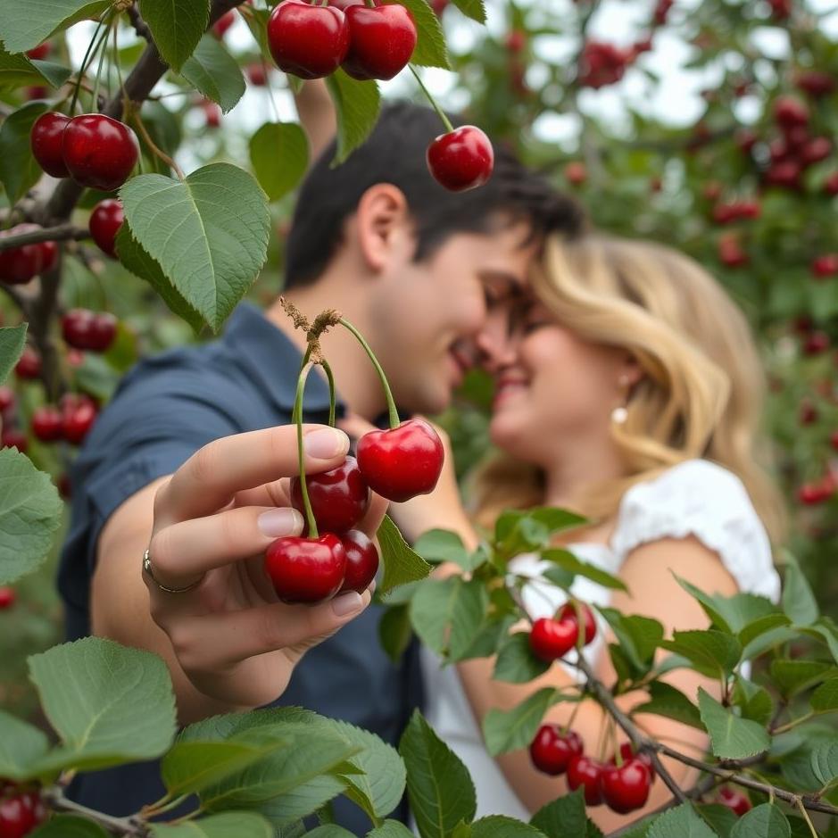 Dream : Picking cherries with your lover in your dream
