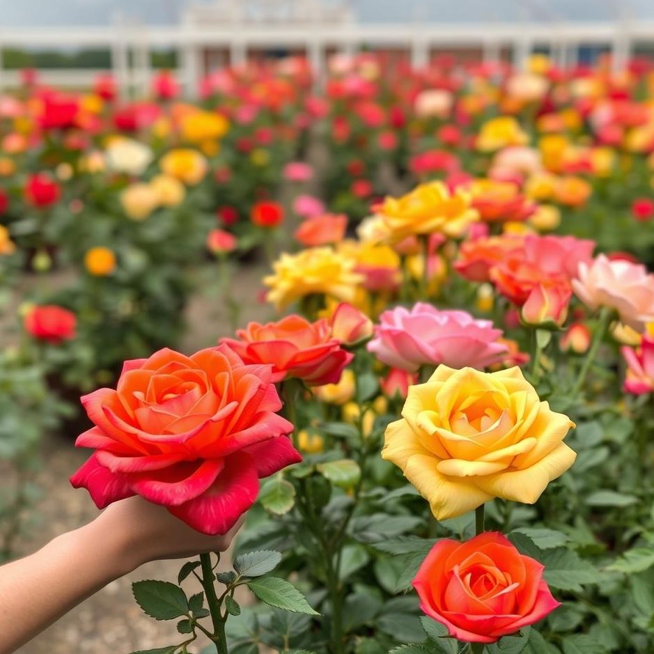 Dream : Picking colorful roses