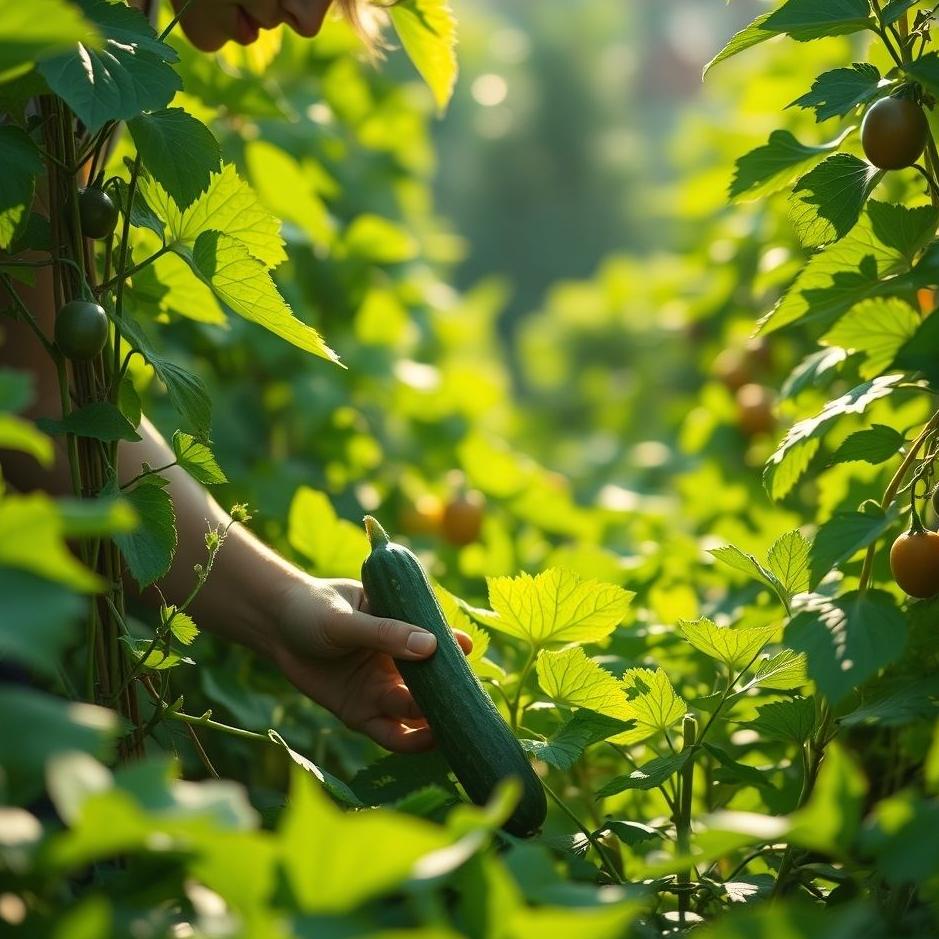 Dream : Picking cucumbers in a dream