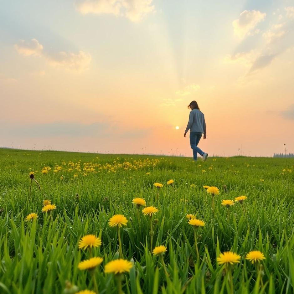 Dream : Picking dandelions in your dream