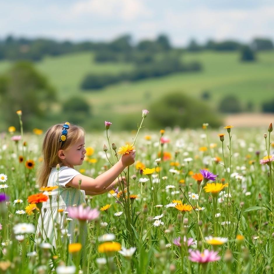 Dream : Picking flowers in the field