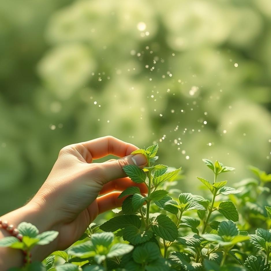 Dream : Picking mint in a dream