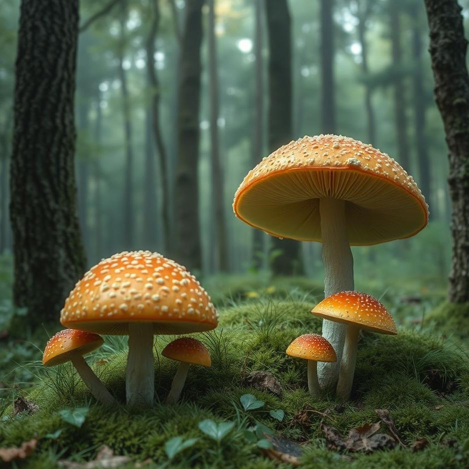 Dream : Picking mushrooms in the forest in a dream