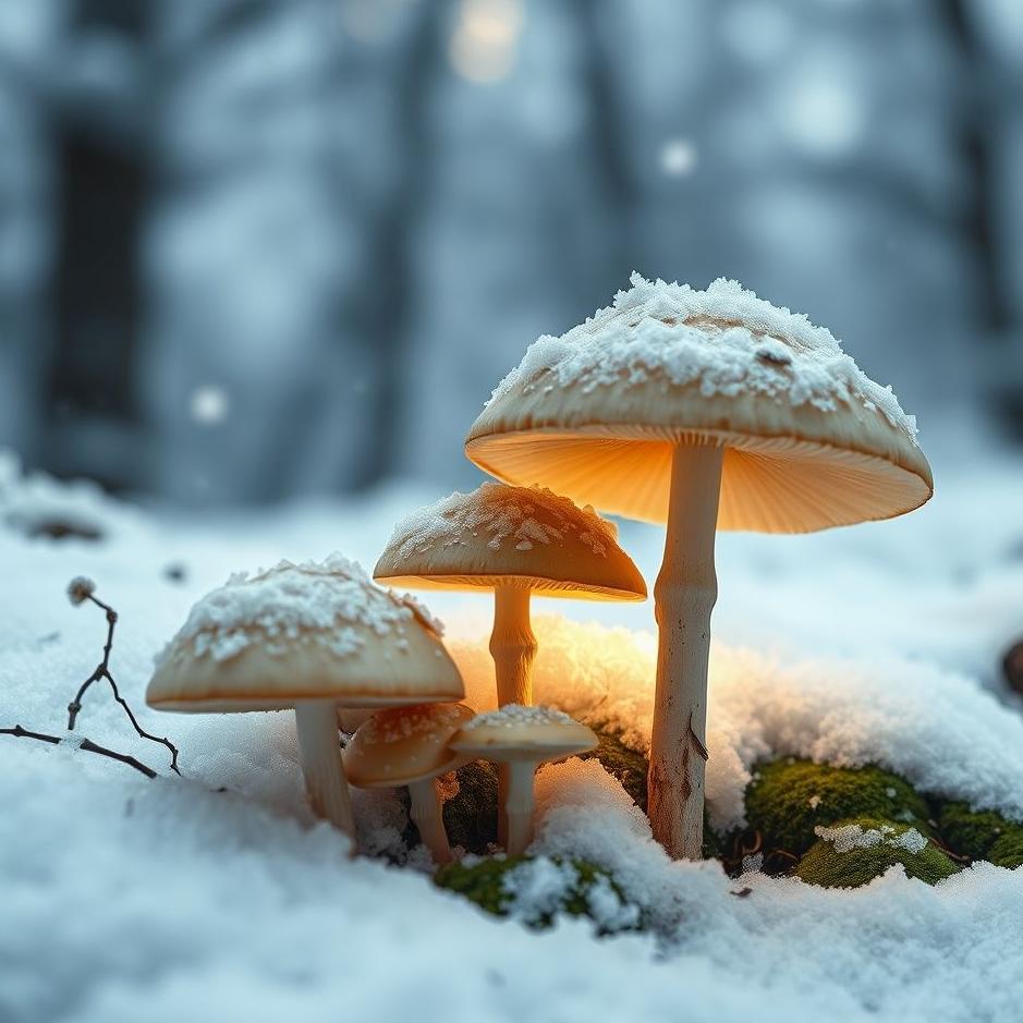 Dream : Picking mushrooms under the snow in your dream