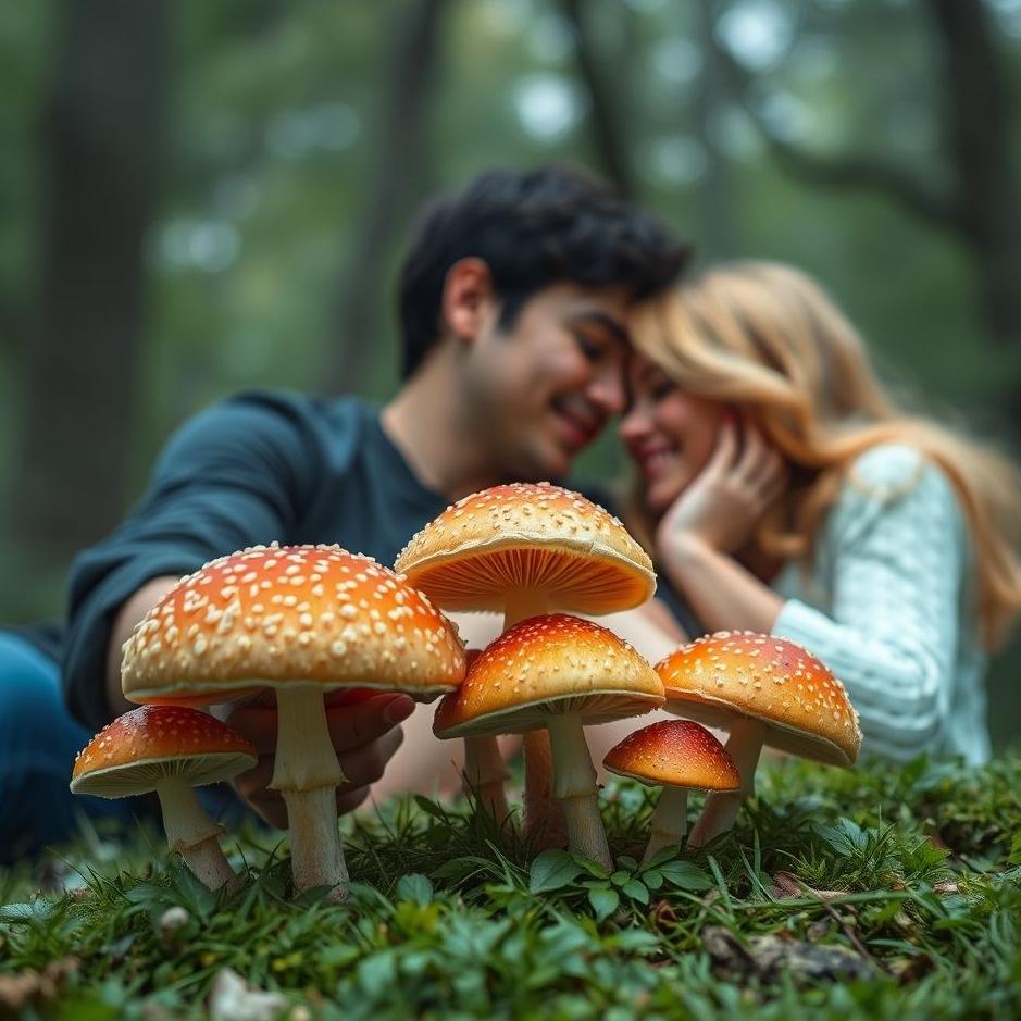 Dream : Picking mushrooms with your lover in your dream